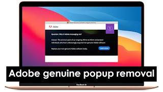 Adobe genuine software integrity service (NewUpdated)- popup removal - Mac