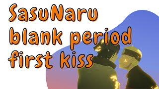 SasuNaru young adult story - Sasuke and Naruto first kiss during blank period