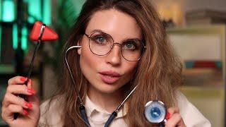 ASMR Medical Student Practices CRANIAL NERVE EXAM on You |Eye Exam,Hearing Test,Smell,Taste