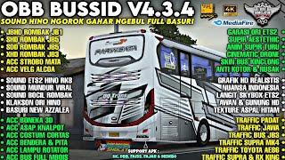 OBB BUSSID V4.3.4 SOUND HINO NGOROK GAHAR NGEBUL | BUS FULL ROMBAK | GRAFIK HD ETS2 | Bussid v4.3.4