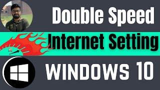 How to increase internet speed windows10 CMD 2024 [Double Speed]