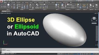 AutoCAD 3D Ellipse Tutorial | How to create Ellipsoid in AutoCAD