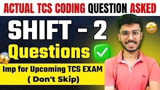 Actually TCS CODING QUESTION Asked | IMP FOR UPCOMING TCS EXAM | Must Watch