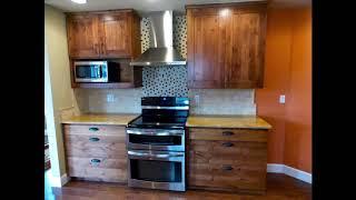 Stained Knotty Alder Cabinets