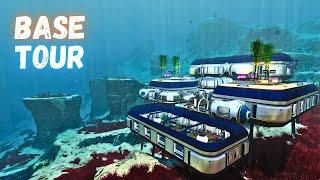 Subnautica Base Tour: Beautiful Grassy Plateus Alterra Base