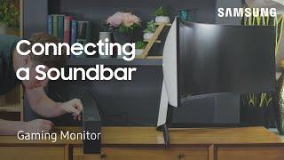 Connect a Soundbar to your Samsung G9 Monitor via HDMI for immersive audio | Samsung US