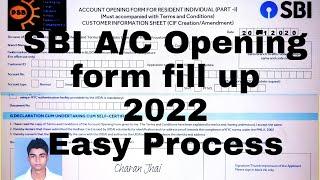 SBI Account Opening Form Fill Up 2022 Ekdam Easy Hai
