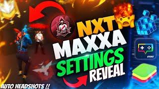 Revealing NXT Maxxa Secret Settings Which Gives You No Recoil Headshot Rate | Bluestacks 5 | Msi 5