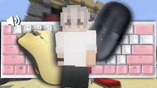 Relaxing Model O PRO Keyboard+Mouse Sounds ASMR l Hypixel Bedwars