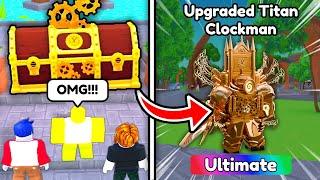 ️I GOT UPGRADED TITAN CLOCK MAN FROM FIRST CLOCK CRATE!! - Toilet Tower Defense | Roblox