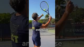 Use this simple tip to improve your serve  #tennis #tennislove #tennisserve