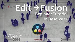 Resolve 17 - Edit and Fusion Effects Combined - Beginner Tutorial