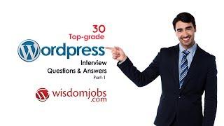 WordPress Interview Questions and Answers 2019 Part-1 | WordPress | Wisdom Jobs