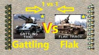 Gattling Tank vs Flak Track - Red Alert 2