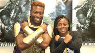 Hassan Rasheed Kings Gaurd from The Black Panther Movie at DeSoto East Middle School