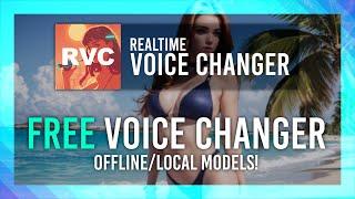 FREE Realtime Voice Changer | Discord & More! | Local Offline Models | W-Okada RVC Server