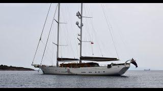 40 m Schooner Sailing Yacht ZANZIBA FOR SALE / Full walkthrough / Surprising Sailing Performance