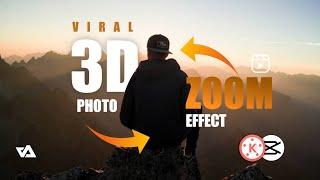 3D photo zoom effect on mobile  3d photo viral reel editing Kinemaster