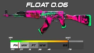 CS2 AK-47 | Neon Revolution - Skin wear/float [4K]