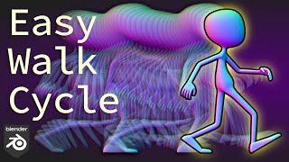 Easy Walk Cycle, Character Animation with Blender