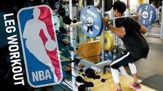 SECRET NBA PLAYERS INTENSE LEG WORKOUT!!