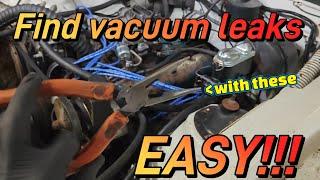 Finding vacuum leaks! Simple diagnosis with a pair of pliers