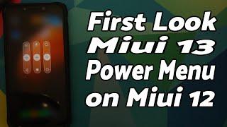 First Look | MIUI 12.5 Power Menu | Install on MIUI 12 (Root)