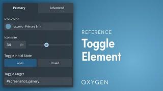 Oxygen's Toggle - Hide Or Show A Target Element On Click