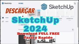 Descargar e Instalar SketchUp 2024 FULL Español e Ingles  #tutoexpert