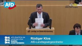 AfD gegen Staatspension für Abgeordnete - Rüdiger Klos MdL 19.07.2018
