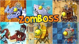 All Zomboss vs All Max Plants - Plants vs Zombies 2 FINAL - Kill All Zomboss