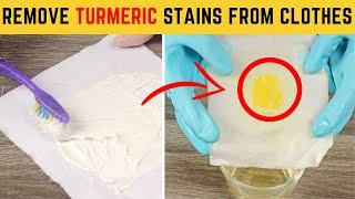 Easy way to Remove Turmeric Stains from White Clothes Completely