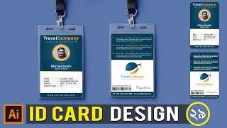 Create a print ready corporate id card design in illustrator | Bangla Tutorial | Class #29