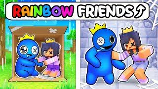 GROWING UP as RAINBOW FRIENDS In Minecraft!