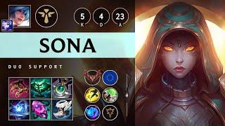 Sona Support vs Blitzcrank - EUW Grandmaster Patch 14.23