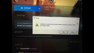 fix gta5 ''Unable to launch game, please verify your game data