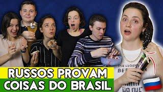 É GOSTOSO OU NÃO? MEUS AMIGOS RUSSOS EXPERIMENTAM COMIDAS E BEBIDAS DO BRASIL