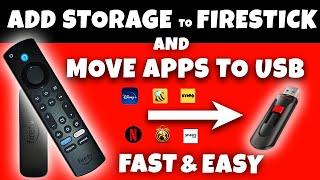 HOW TO ADD STORAGE on FIRESTICK and MOVE YOUR APPS to USB - NEW UPDATE