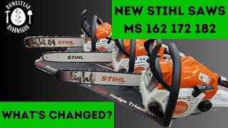 NEW Stihl Chainsaws for 2024 - What's Changed? MS 162 172 and 182 VS MS 170 MS 180 and MS 181