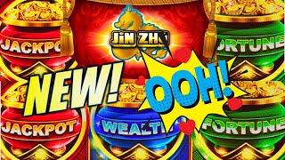 NEW SLOT! THIS SLOT WAS HOTT!!!  JIN ZHU (DRAGON) Slot Machine (IGT)