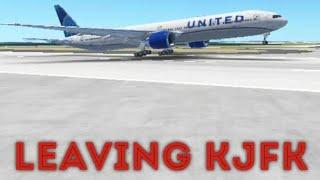 LEAVING KJFK RWY 4L INFINTE FLIGHT