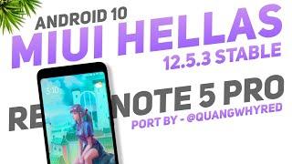 MIUI Hellas 12.5.3 Stable (By- Quang Whyred) Redmi Note 5 Pro | Android 10 | Deagle V13 OC Kernel