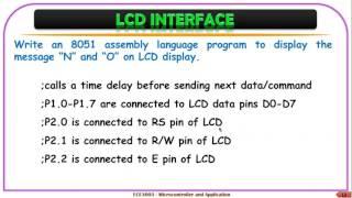 INTERFACING 8051 WITH LCD