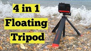 Nu Grip Underwater Tripod for GoPro and insta360 ONE R - Must Have Accessory For Water Sports