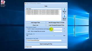 How To Use PNG To AVI Converter Software