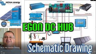 My 12 Volt Schematic Drawing For Egon DC Hub and Victron Products