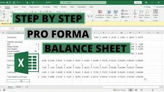 How to make a Pro Forma Balance Sheet with Excel