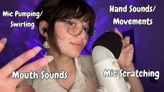 ASMR | Fast Visual Triggers, Hand Sounds + Movements, Mic Triggers, Mouth Sounds + Rambles