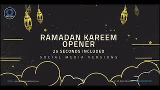 Ramadan Kareem Opener l Islamic Quran Month l Ramadan Social Media| After Effects Template Videohive