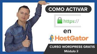 ️ Como instalar certificado SSL GRATIS y activar HTTPS para Wordpress en HostGator  